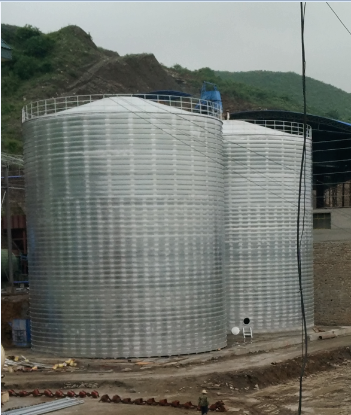 鹰潭粮食钢板仓的安装全过程不用热焊接